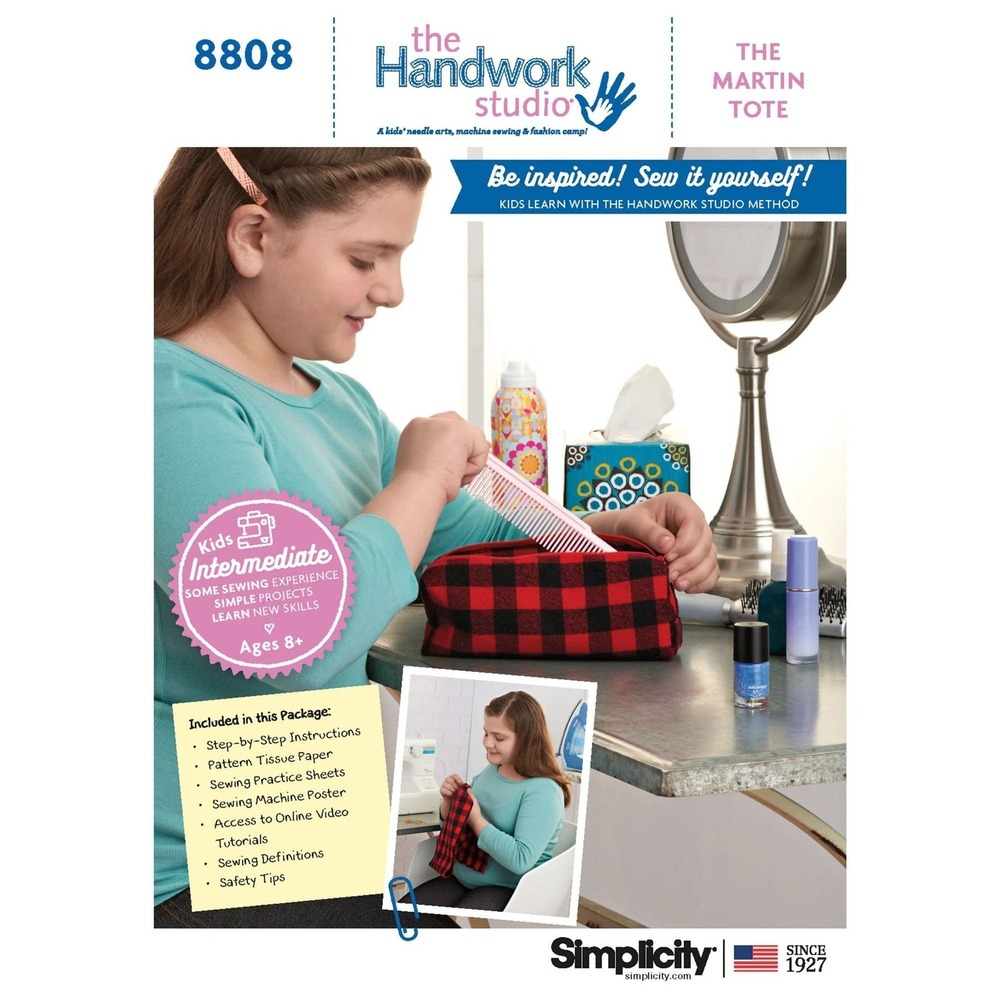 Simplicity Sewing Pattern 8808 Handwork Studio Martin Tote
